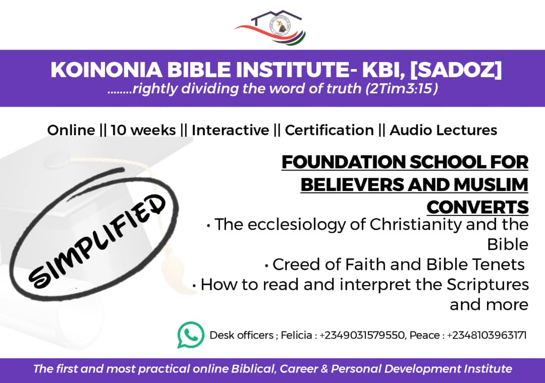 foundation school for believers and muslim convert - KBI foundation school for believers and muslim convert - KBI