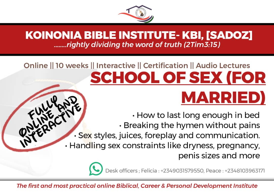 school of sex (for the married) - KBI school of sex (for the married) - KBI